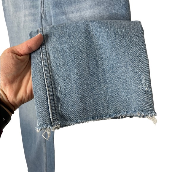 Abercrombie | Curve Love Ankle Straight Ultra High Rise Medium Raw Hem 2/26 - Picture 4 of 9